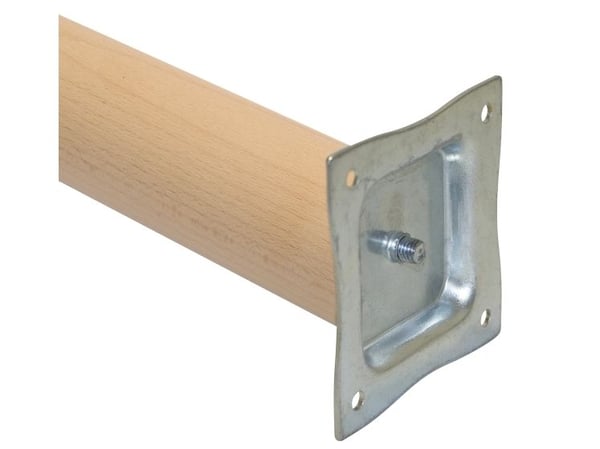 Home>it® konisk bordben med lige beslag Ø45/Ø25 x 70 cm bøgetræ