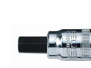 Bahco Skrutrekkerpipe 1/4” for sekskant-skruer, metrisk, Stikkontakt, 1/4", Metrisk, 1 hoder, 4 mm, Stål