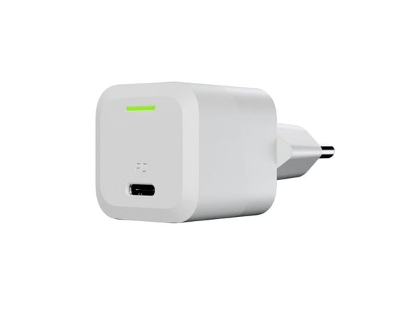 Green Cell - Strømadapter - PowerGaN - 33 watt - 3 A - PD 3.0, GC Ultra Charge, Programmable Power Supply (PPS) (USB-C) - snøhvitt