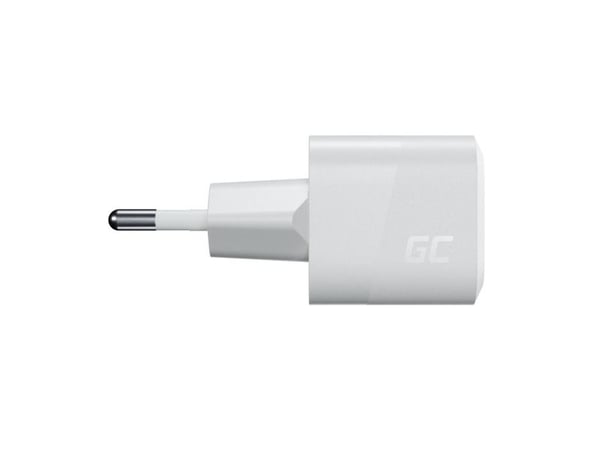 Green Cell - Strømadapter - PowerGaN - 33 watt - 3 A - PD 3.0, GC Ultra Charge, Programmable Power Supply (PPS) (USB-C) - snøhvitt