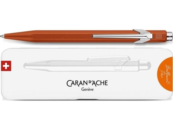 Caran d’Ache kulspetspenna 849 Colormat-X, M, i presentförpackning, orange