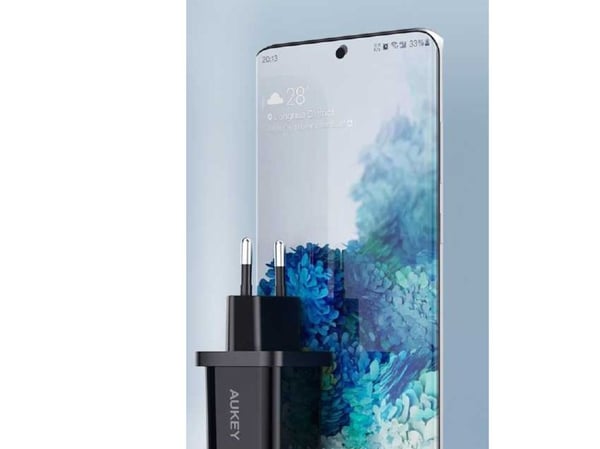 PA-F5 OEM Musta Mini verkkovirtalaturi 1xUSB-C 20W PD Virransyöttö