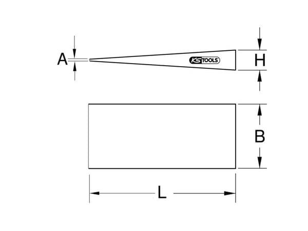 KS Tools BRONZEplus, Aluminium, Bronse, 250 mm, 1,5 mm, 5 mm, 200 g