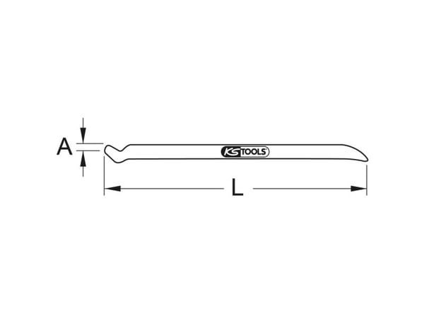 KS Tools 963.9789, 60 cm, Alumiini, Pronssi, 1 kpl