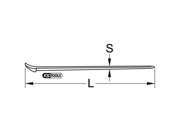 KS Tools 963.9722, Aluminium, Bronse, 750 mm, 1 stykker
