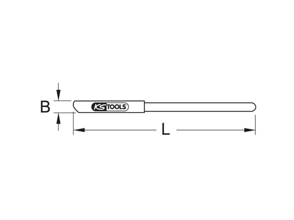 KS Tools 963.9767, 100 cm, Alumiini, Pronssi, 1 kpl