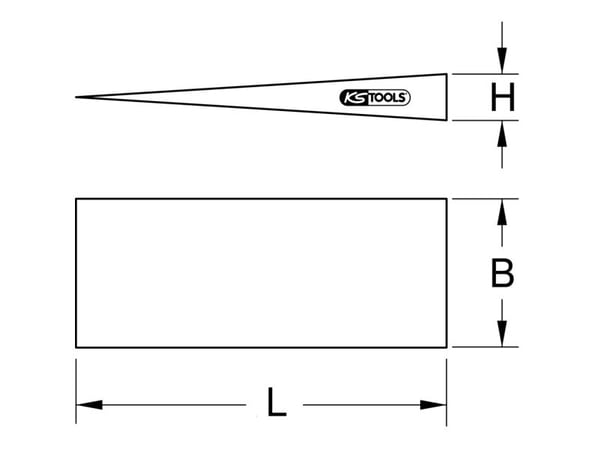 KS Tools BRONZEplus, alumiini, pronssi, 150 mm, 3,8 cm, 19 mm, 400 g