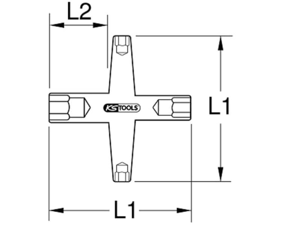 KS Tools 117.1709, 1 stykker, Kromvanadiumstål, IEC 60900, 14 cm, 340 g