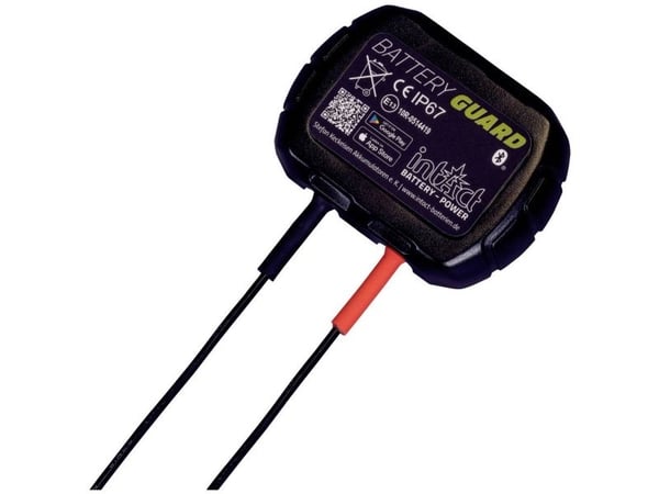 Intact GL10 Battery-Guard - batteriövervakning 12 V - Bluetooth® - app-kompatibel - laddningsövervakning - 15 mm x 60 mm x 45 mm