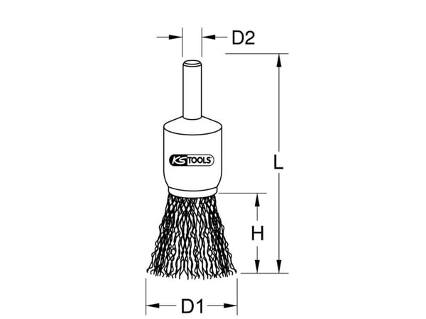 KS TOOLS Teräslankaharja 0.5mm, Ã˜ 19mm (340.0019)