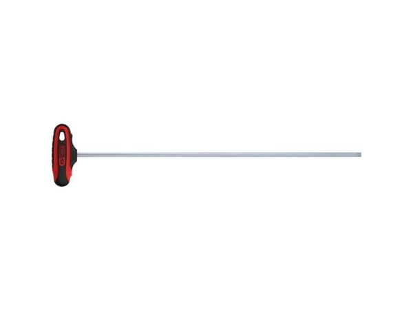 KS Tools 158.5123, Hex-nøkkel med T-grep, 1 stykker, Kromvanadiumstål, 28 cm, 100 g