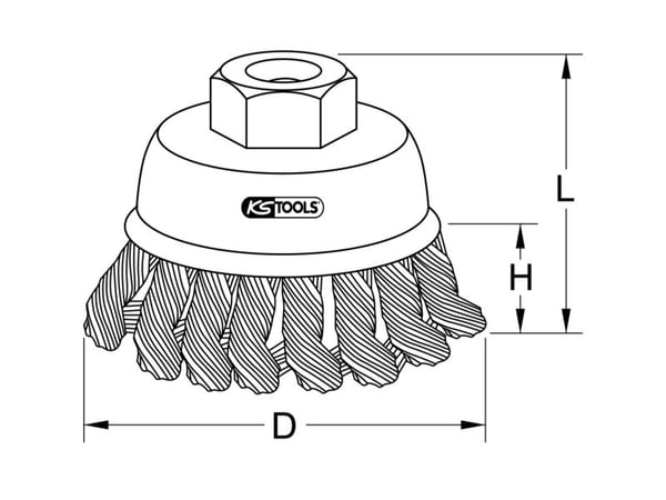 KS Tools 340.0026, Rød, Stål, Stål, Metallarbeid, 75 mm, 200 g