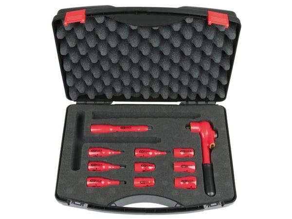 KS Tools 117.1887, Pistorasiasarja, 3/8", 11 pää(t), Terästä, IEC 60900, 1,8 kg