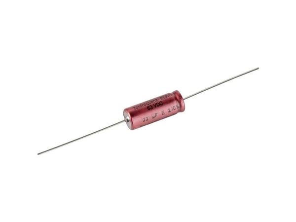 Visaton VS-22/63BA, Fixed capacitor, Sylindriske, Rød, DC, 22000 nF, 10%