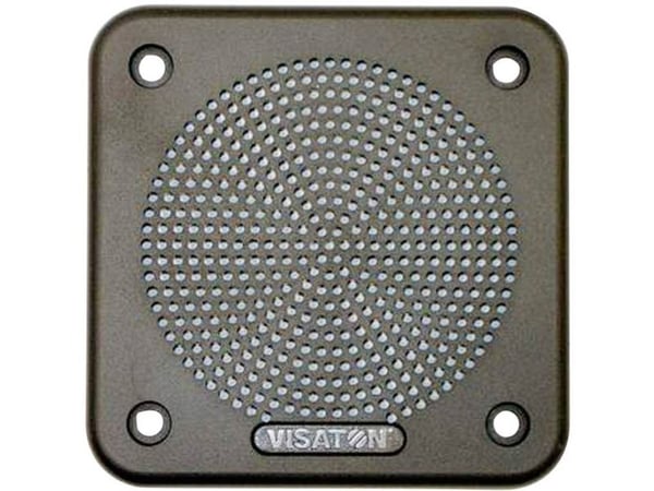 Visaton FR 87 GITTER, Hård grill, Sort, Plast, Rektangulær