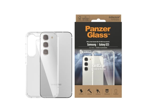 PanzerGlass HardCase - Clear Edition - baksidedeksel for mobiltelefon - termoplast-polyuretan (TPU) - gjennomsiktig - for Samsung Galaxy S23