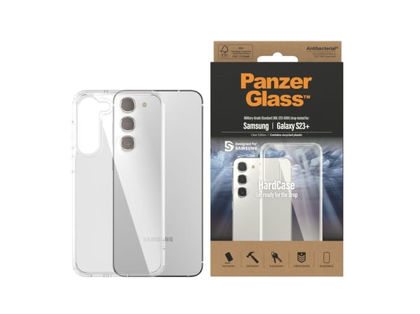 PanzerGlass HardCase - Clear Edition - baksidedeksel for mobiltelefon - termoplast-polyuretan (TPU) - gjennomsiktig - for Samsung Galaxy S23+
