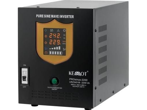 Keskeytymätön virtalähde 12V 230V 2200VA/1600W KEMOT PROsinus 2200 KEMOT PROsinus 2200