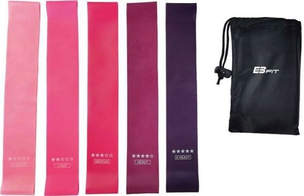 Set of exercise bands Fitnnes Crosfit mini Band 5in1 EB FIT 1028859