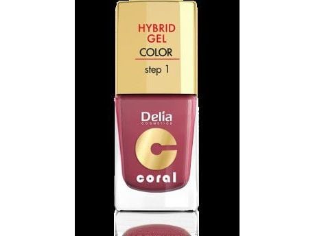 Delia Cosmetics Coral Hybrid Gel Negleemalje nr. 18 Marsala 11ml