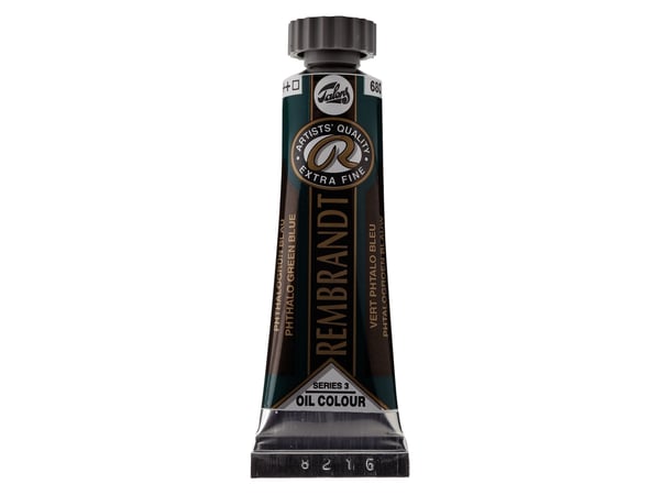 Rembrandt oljefärg tub 680 Phthalo Green Blue