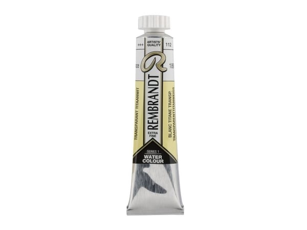 Rembrandt akvarellrør Transparent Titanium White 112