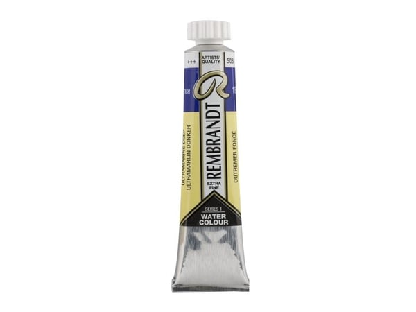 Rembrandt akvarellfargetube Ultramarine Deep 506