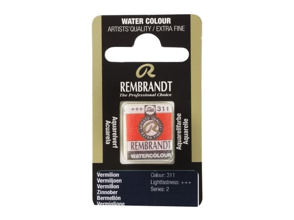 Rembrandt akvarell Pan Vermilion 311