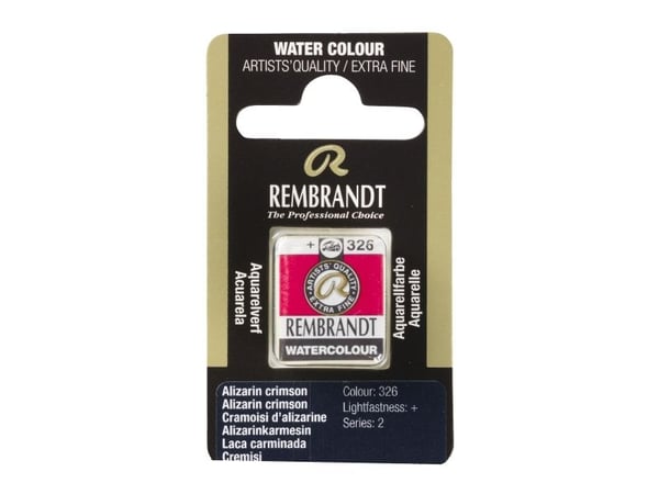 Rembrandt akvarell Pan Alizarin Crimson 326