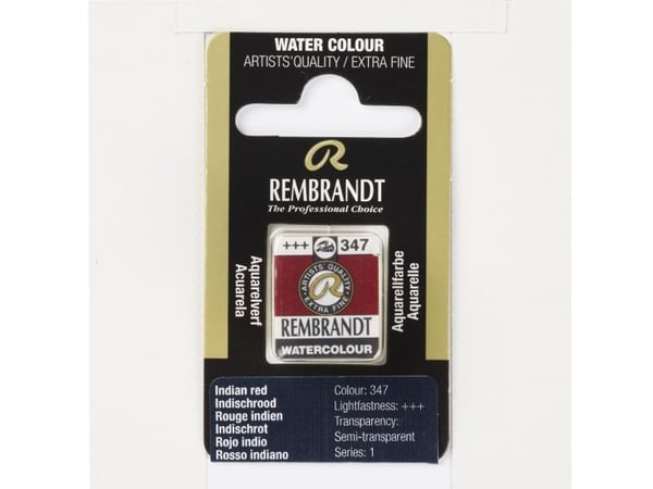 Rembrandt akvarell Pan Indian Red 347