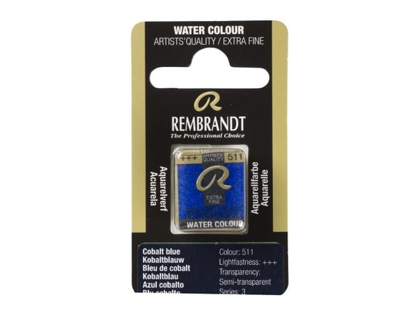 Rembrandt Watercolour Pan Cobalt Blue 511