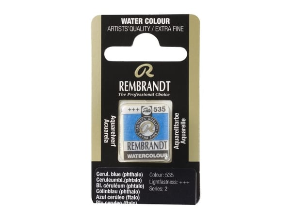 Rembrandt akvarellfarge Pan Cerulean Blue (Phthalo) 535