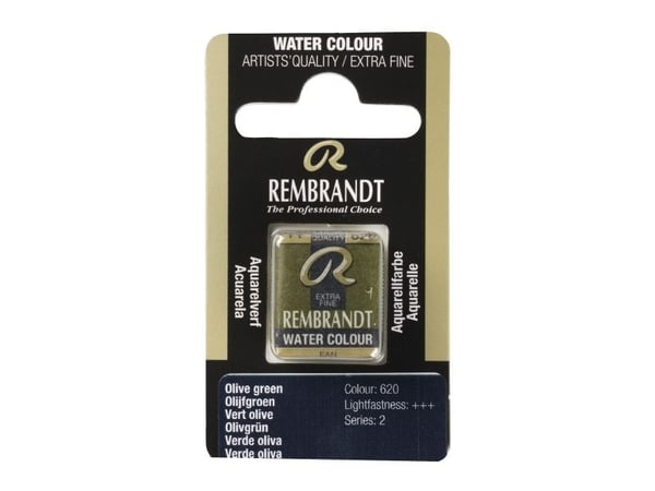 Rembrandt akvarellfarge pan olivengrønn 620