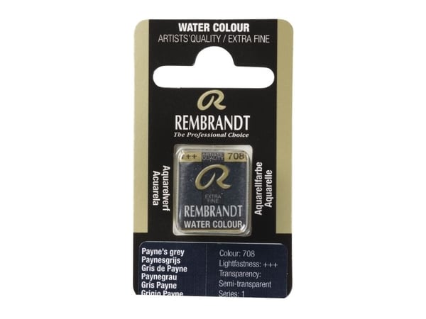 Rembrandt akvarellfarge Pan Payne's Grey 708