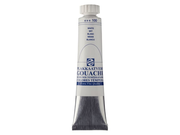 Talens Gouache Extra Fine färgtub Vit 100