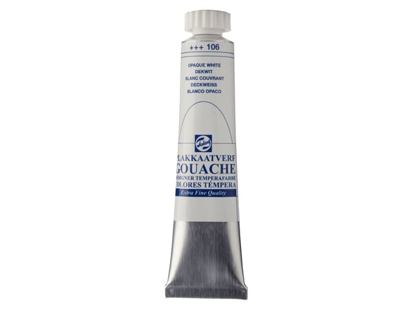 Talens Gouache Extra Fine Quality Tube Opaque White Extra 106