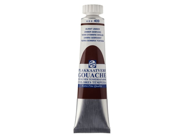 Talens Gouache Extra Fine Quality tub Burnt Umber 409