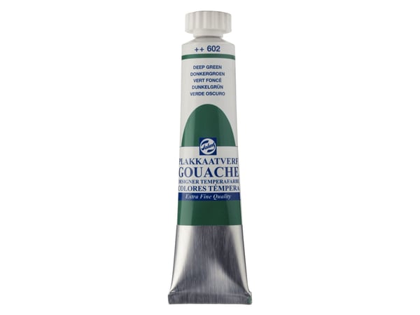 Talens Gouache Extra Fine Tube Deep Green 602