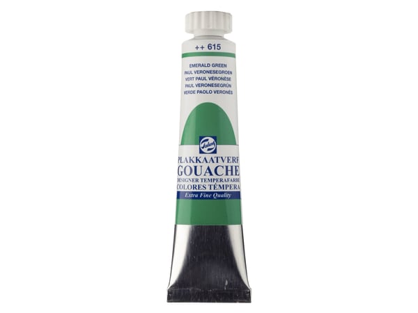 Talens Gouache Extra Fine kvalitet tub Emerald Green 615