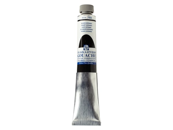 Talens Gouache Extra Fine Quality tub Black Intenso 703