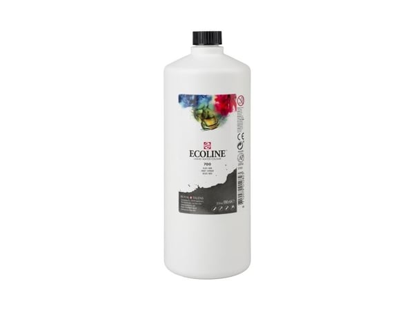 Ecoline flytande akvarellfärg, flaska Black 700