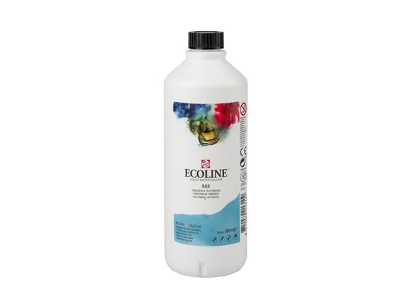Ecoline Liquid Watercolour Bottle 490 ml Turquoise Blue 522