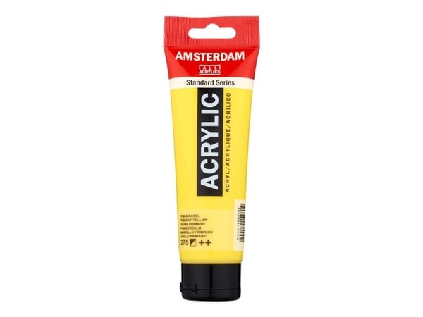Artequipment Farba akrylowa TALENS AMSTERDAM 120ml 275 - PRIMARY YELLOW uniw