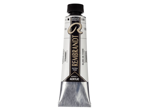 Artequipment Rembrandt Akrylfarge Tube Titanium White 105