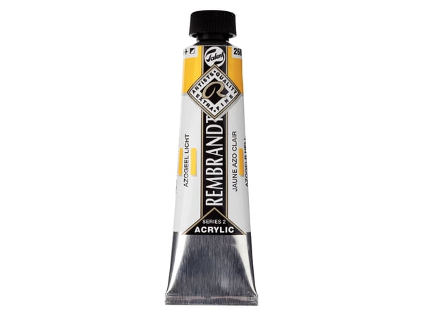 Rembrandt akrylfärg tub Azo Yellow Light 268