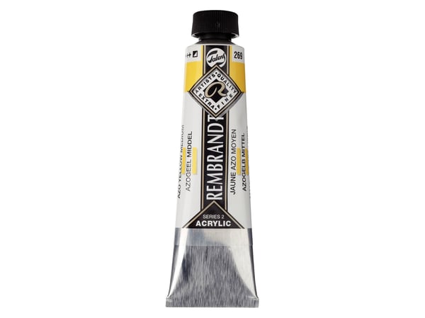Rembrandt akrylmaling tub Azo Yellow Medium 269