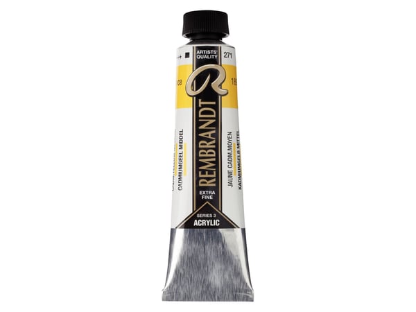 Rembrandt akrylfarge tub Cadmium Yellow Medium 271