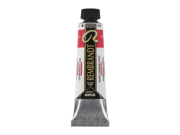 Rembrandt akrylfärg tub Cadmium Red Deep 306