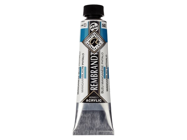 Rembrandt akrylfärg tub Manganese Blue Phthalo 582