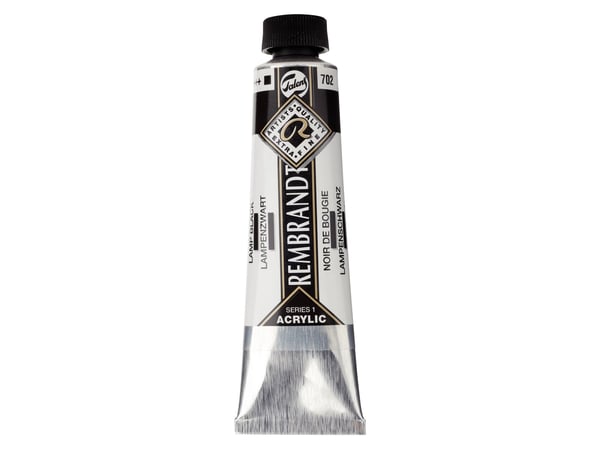Rembrandt Acrylic Colour Tube Lamp Black 702